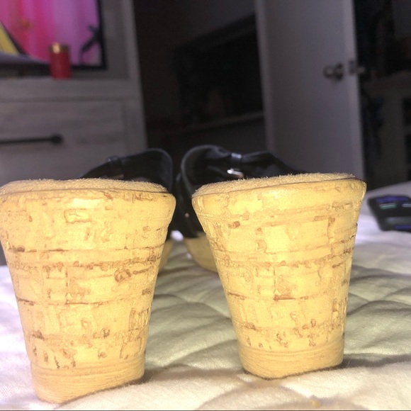 Italian Shoemaker sz 8 2in wedge cork platform - Picture 4 of 5